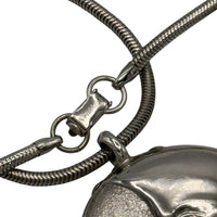 Necklaces & PendantsVintage 1960s Vendome Silver Plated Long Snake Chain Necklace Moon Pendant