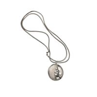 Necklaces & PendantsVintage 1960s Vendome Silver Plated Long Snake Chain Necklace Moon Pendant