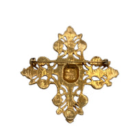Brooches & PinsVintage 1970s Accessocraft Gold Cross Brooch