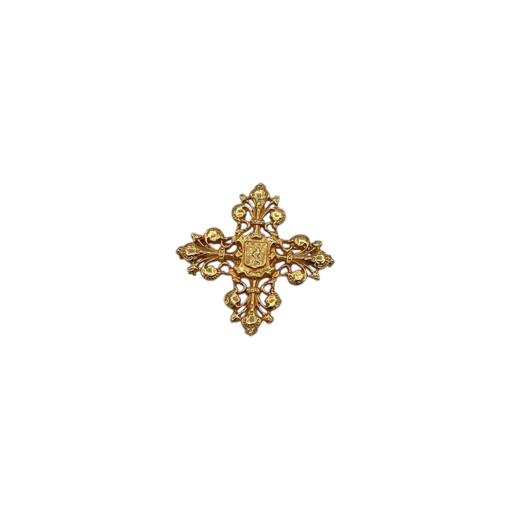 Brooches & PinsVintage 1970s Accessocraft Gold Cross Brooch