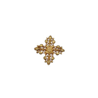 Brooches & PinsVintage 1970s Accessocraft Gold Cross Brooch