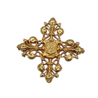 Brooches & PinsVintage 1970s Accessocraft Gold Cross Brooch