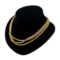 Necklaces & PendantsVintage 1980s RoAn Gold Plated Triple Snake Chain Necklace
