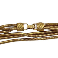 Necklaces & PendantsVintage 1980s RoAn Gold Plated Triple Snake Chain Necklace