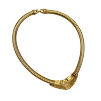 Necklaces & PendantsVintage 1980s Trifari Blue Enamel Geometric Pendant Snake Chain Necklace