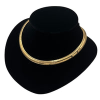 Necklaces & PendantsVintage 1990s Gold Plated Omega Layering Chain Necklace