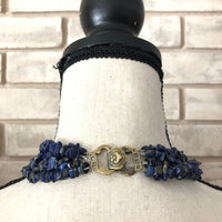 Vintage Alice Kuo Blue Lapis Lazuli Multi - Strand Beads Necklace - 24 Wishes Vintage Jewelry