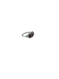 Vintage Avon Amethyst Purple Victorian Style Ring - 24 Wishes Vintage Jewelry
