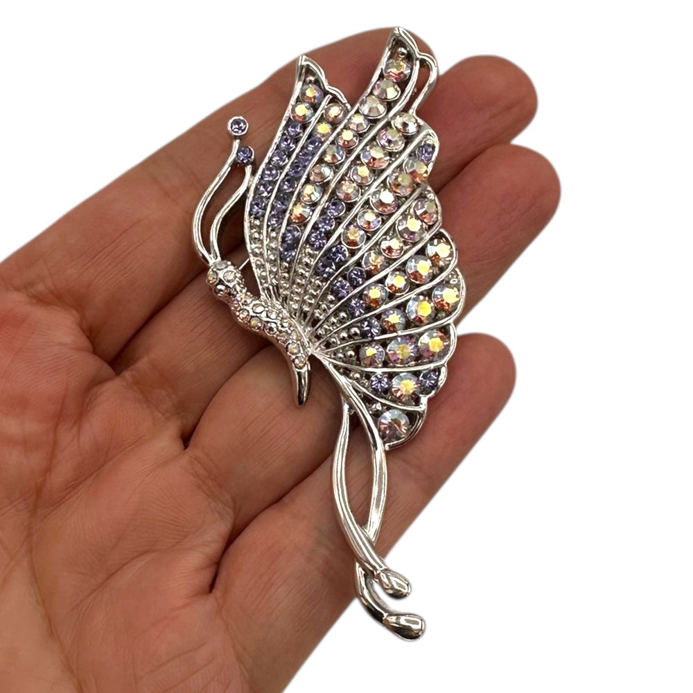 Brooches & PinsVintage Camrose Kross JBK Butterfly Rhinestone Statement Brooch