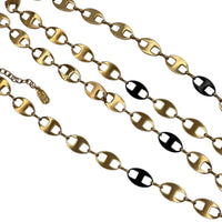 Necklaces & PendantsVintage Camrose Kross JBK Gold Mariner Chain with Black Enamel