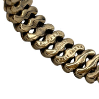 BraceletsVintage Carmen Gold Filled Floral Etched Heart Expansion Sweetheart Bracelet