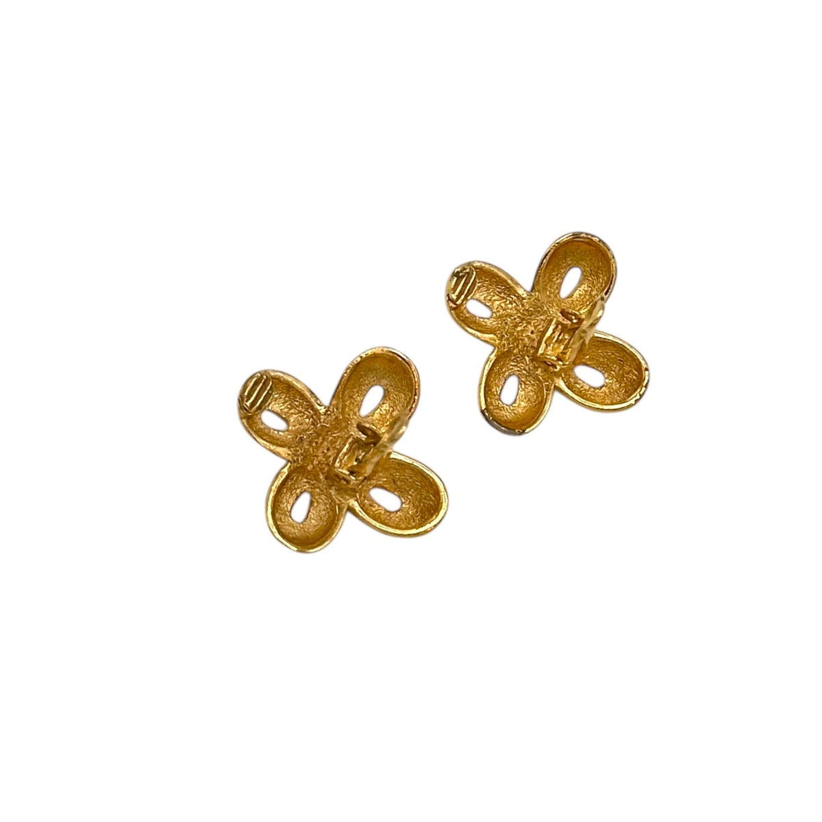 EarringsVintage Christian Dior Gold Petite Bow Clip - On Earrings