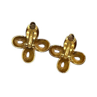EarringsVintage Christian Dior Gold Petite Bow Clip - On Earrings