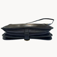 AccessoriesVintage Coach Black Saddle Buckle Pouch Shoulder Bag NYC USA Medium