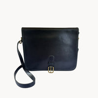 AccessoriesVintage Coach Black Saddle Buckle Pouch Shoulder Bag NYC USA Medium