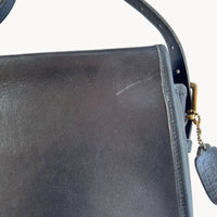 AccessoriesVintage Coach Black Saddle Buckle Pouch Shoulder Bag NYC USA Medium