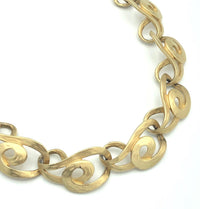 Vintage Erwin Pearl Classic Gold Link Necklace - 24 Wishes Vintage Jewelry