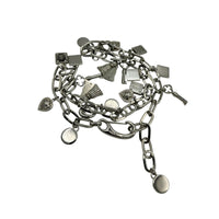 AccessoriesVintage Escada Silver Chain Charm Statement Belt