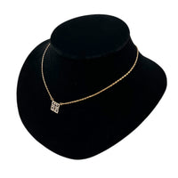 Necklaces & PendantsVintage Givenchy Dainty Rhinestone GG Pendant Necklace