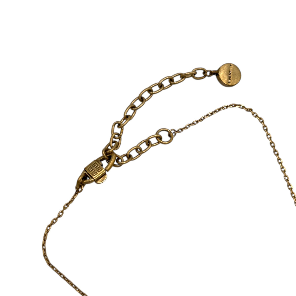 Necklaces & PendantsVintage Givenchy Dainty Rhinestone GG Pendant Necklace