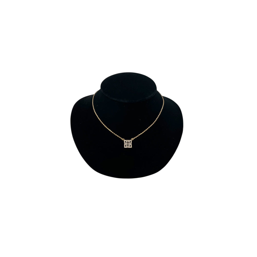 Necklaces & PendantsVintage Givenchy Dainty Rhinestone GG Pendant Necklace