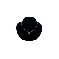 Necklaces & PendantsVintage Givenchy Dainty Rhinestone GG Pendant Necklace