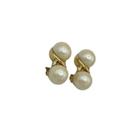 Vintage Givenchy Jewelry Pearl & Rhinestone Classic Clip - On Earrings - 24 Wishes Vintage Jewelry