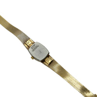 Vintage Gold Armitron Mesh Strap Dainty Wristwatch