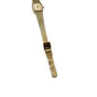 Vintage Gold Armitron Mesh Strap Dainty Wristwatch