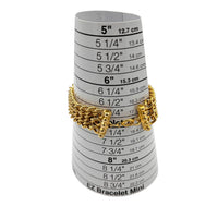 BraceletsVintage Gold Cuban Curb Three Chain Layering Bracelet