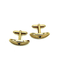 Vintage Gold Fleur - de - lis Swank Cufflink - 24 Wishes Vintage Jewelry