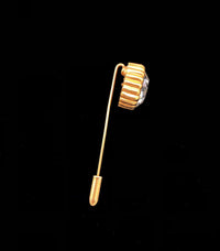 Vintage Gold Kenneth Jay Lane Crystal Stick Pin - 24 Wishes Vintage Jewelry