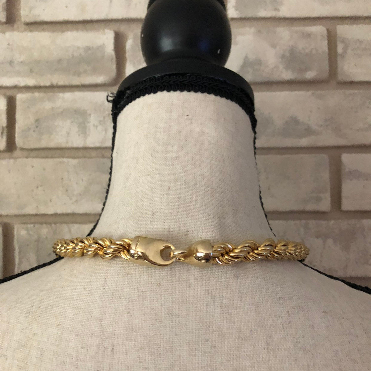 Vintage Gold Les Bernard Rope Chain Layering Necklace - 24 Wishes Vintage Jewelry