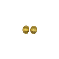 Vintage Gold St. John Textured Chunky Classic Vintage Clip - On Earrings - 24 Wishes Vintage Jewelry