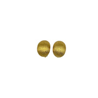 Vintage Gold St. John Textured Chunky Classic Vintage Clip - On Earrings - 24 Wishes Vintage Jewelry