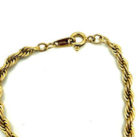 Vintage Gold Trifari Layering Rope Chain Necklace - 24 Wishes Vintage Jewelry