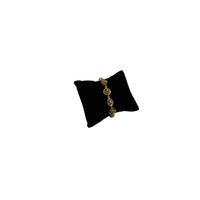 BraceletsVintage Goldette Victorian Revival Flower Link Bracelet