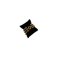 BraceletsVintage Joan Rivers Gold Oversized Three Cable Link Bracelet
