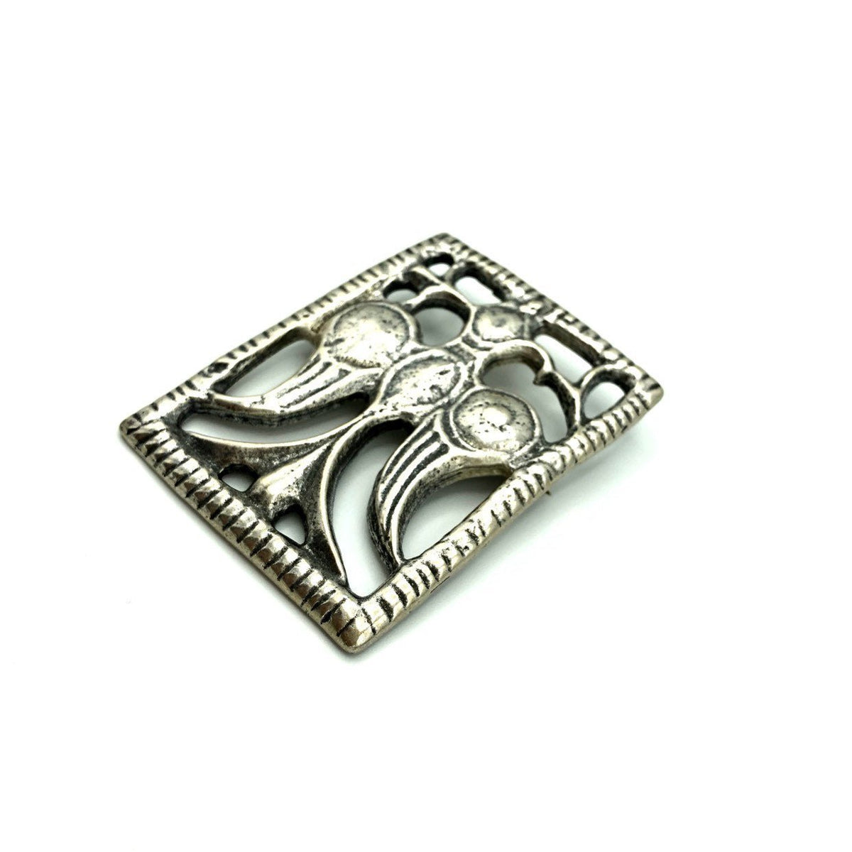 Vintage MMA Large Sterling Silver Egyptian Revival Brooch - 24 Wishes Vintage Jewelry