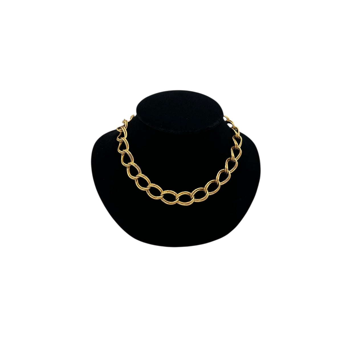 Necklaces & PendantsVintage Monet Gold Double Link Curb Chain Necklace
