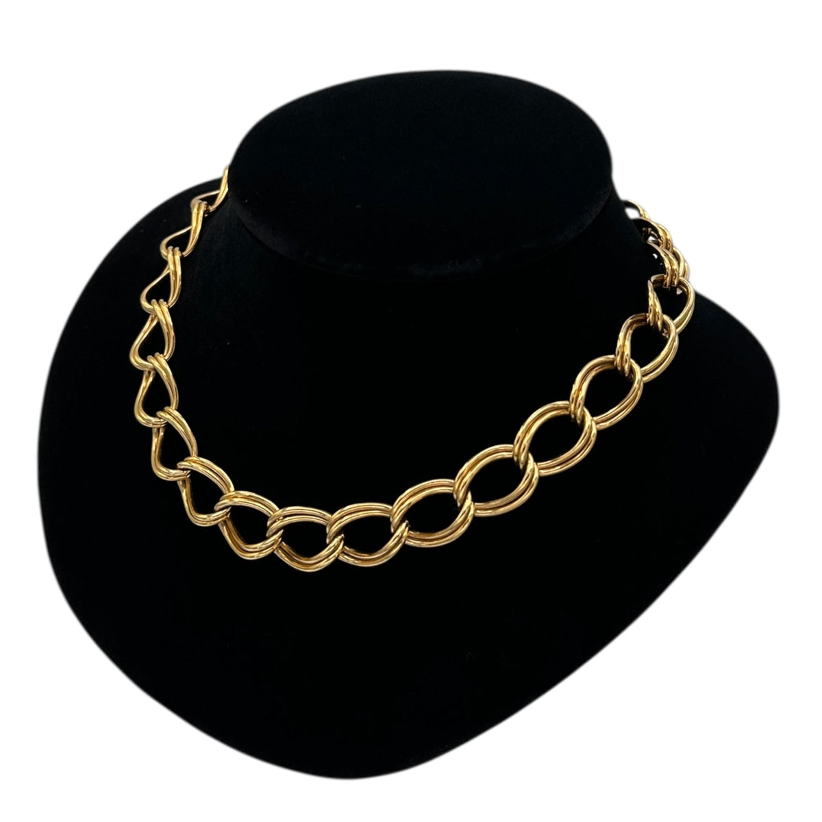 Necklaces & PendantsVintage Monet Gold Double Link Curb Chain Necklace