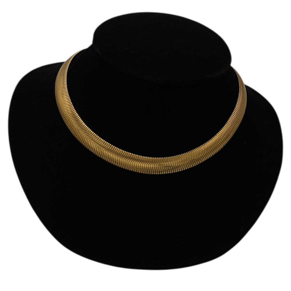 Necklaces & PendantsVintage Monet Gold Flat Snake Chain Adjustable Necklace