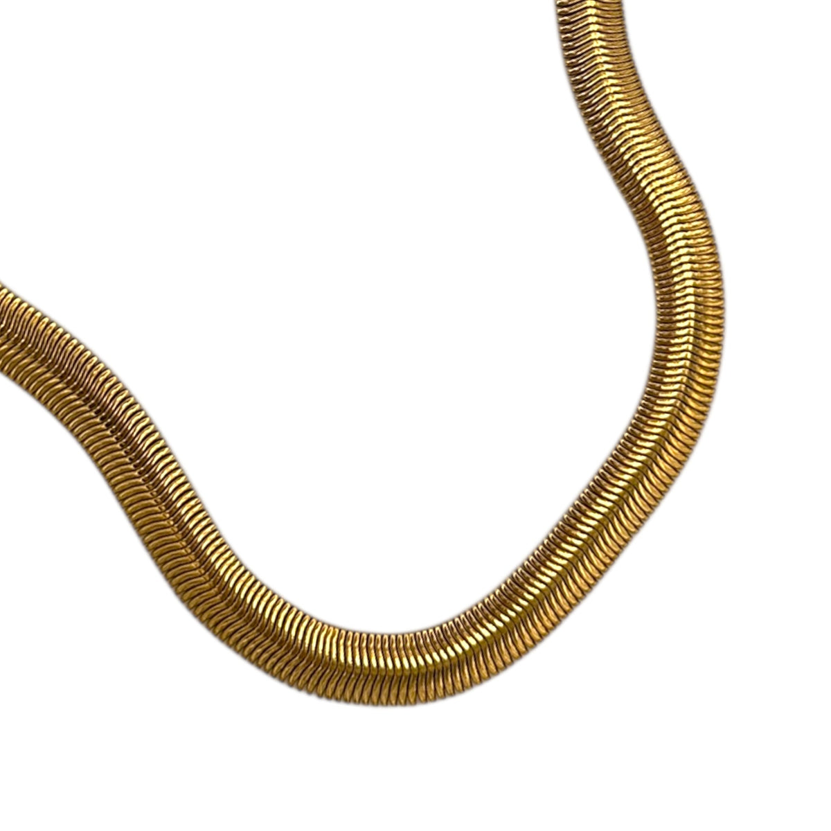 Necklaces & PendantsVintage Monet Gold Flat Snake Chain Adjustable Necklace