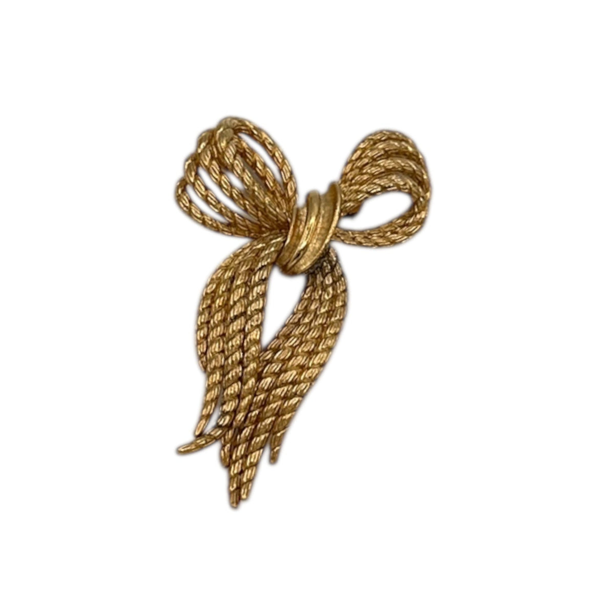 Brooches & PinsVintage Monet Gold Plated Rope Bow Brooch