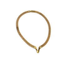 Necklaces & PendantsVintage Monet Satin Gold Omega Necklace with Swoosh Pendant