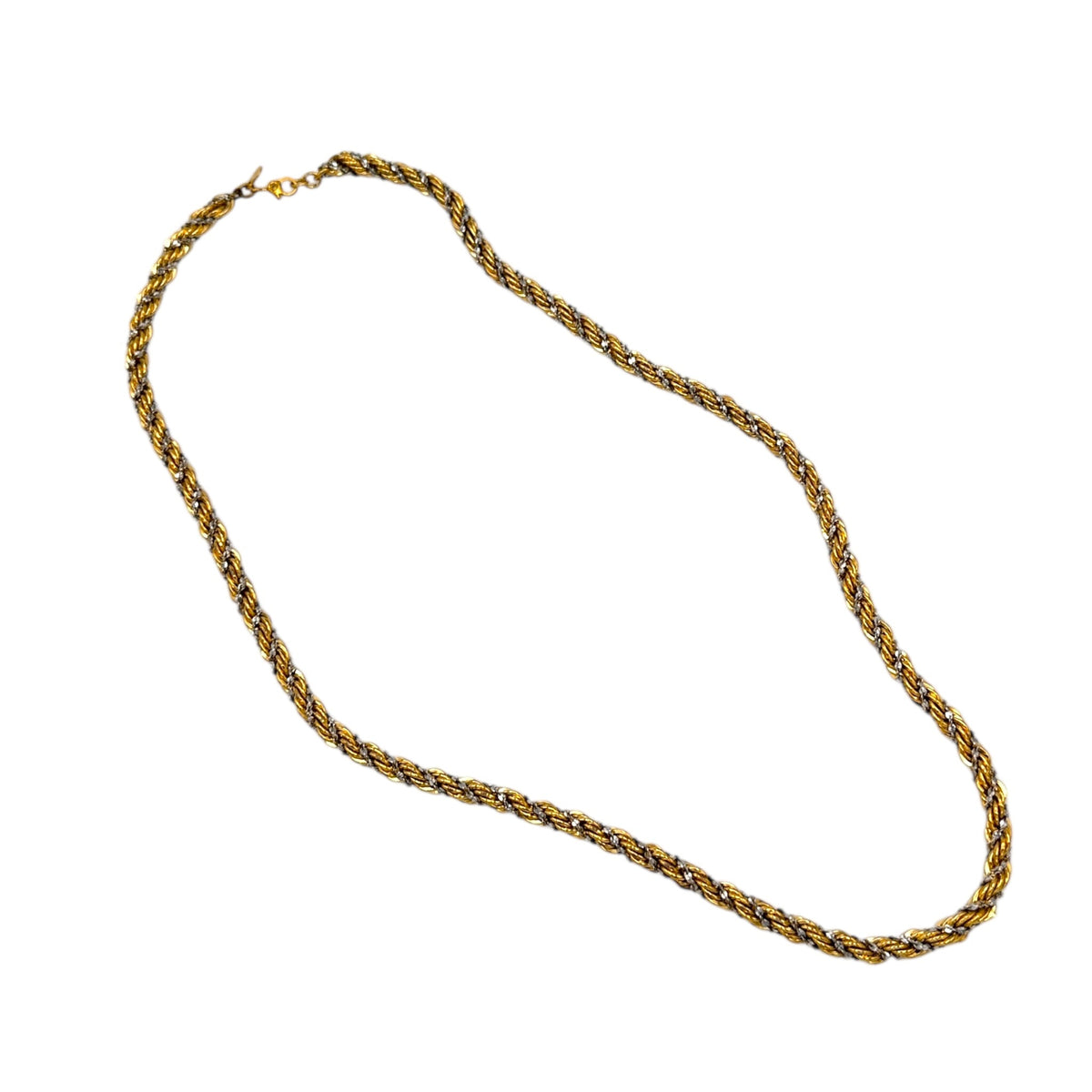 Necklaces & PendantsVintage Monet Two - Tone Metal Rope Long Chain Necklace