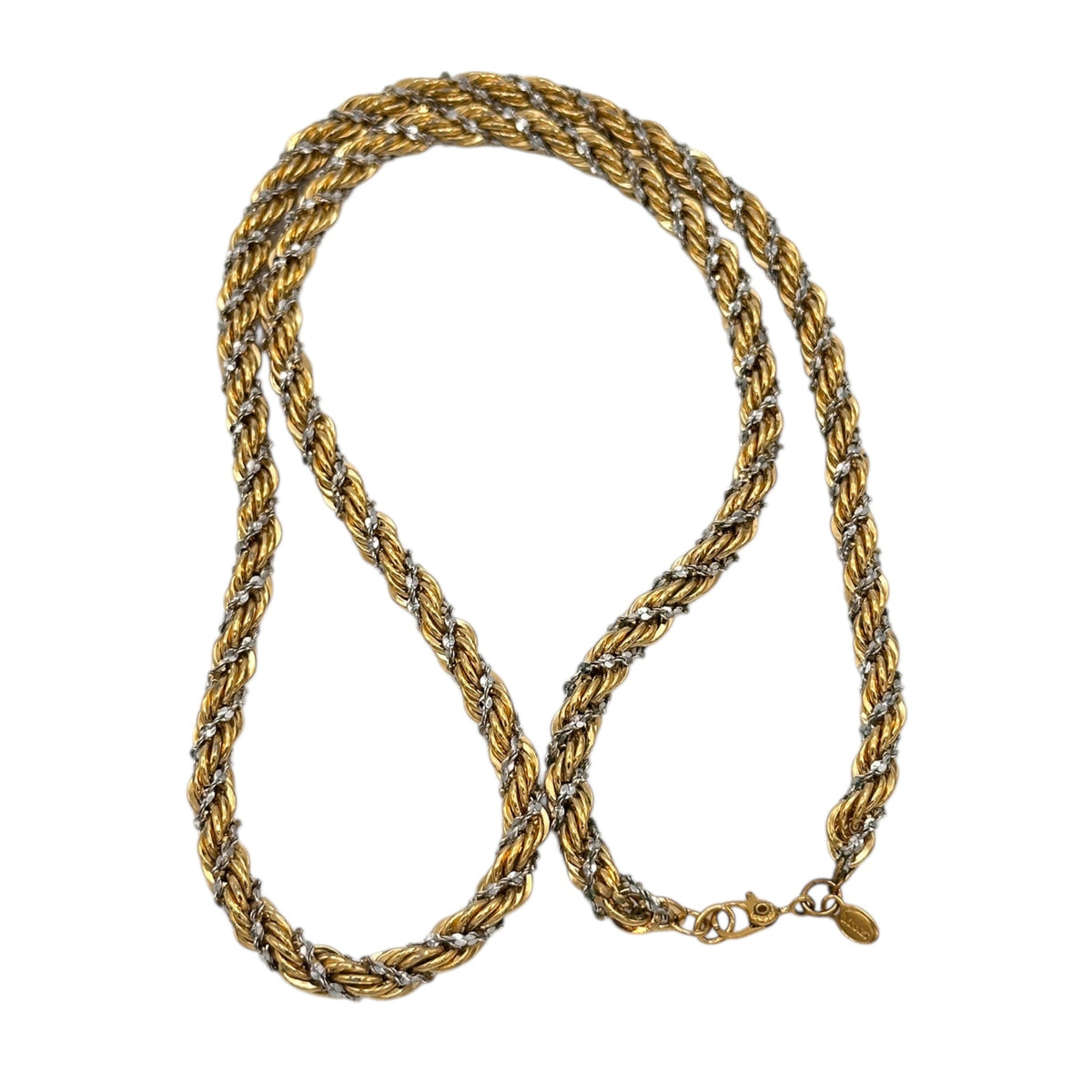 Necklaces & PendantsVintage Monet Two - Tone Metal Rope Long Chain Necklace