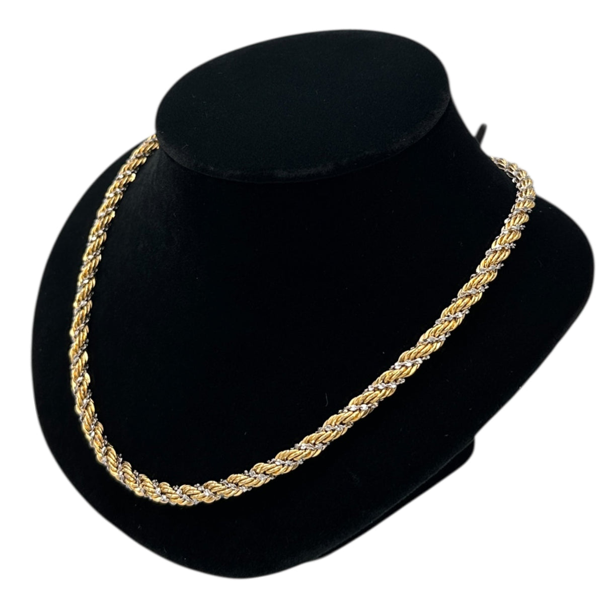 Necklaces & PendantsVintage Monet Two - Tone Metal Rope Long Chain Necklace