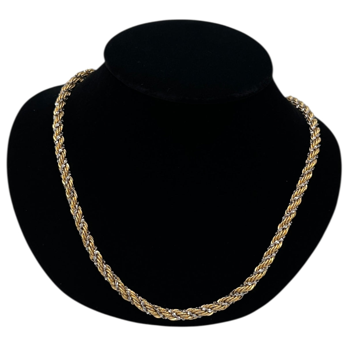 Necklaces & PendantsVintage Monet Two - Tone Metal Rope Long Chain Necklace