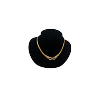 Necklaces & PendantsVintage Napier Gold Flat Curb Chain Rhinestone Necklace